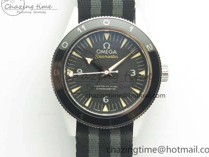 0401 EasyCare Seamaster 300 “Spectre” Limited Edition VSF 1:1 Best Edition On “007” Nato Strap A8400 Super Clone 8075